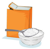 Illustration d'une boîte de bicarbonate de soude. Le dessin a été fait à Granby